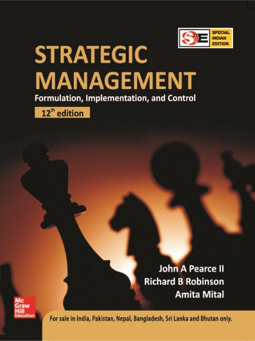 Strategic Management Formulation Implementation And Control 12th