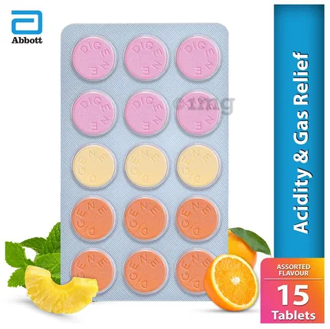 Digene Antacid Antigas Tablet For Acidity Gas Relief Flavour