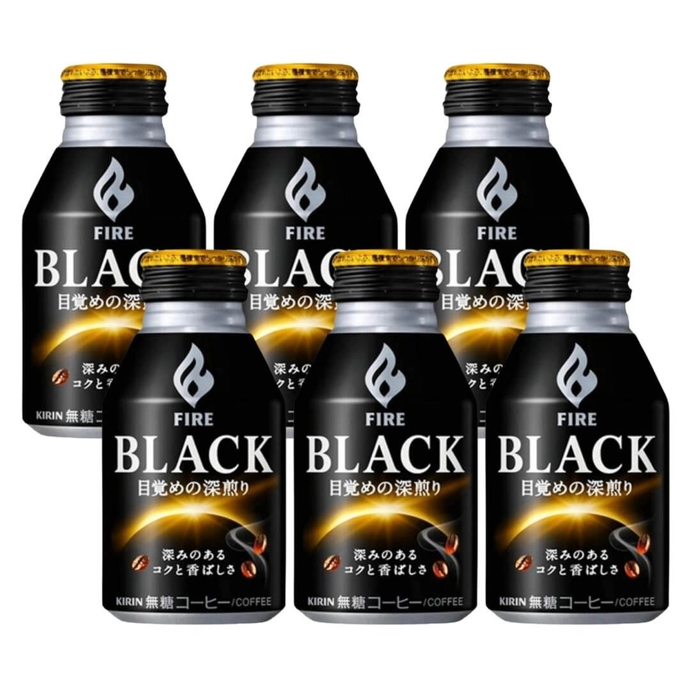 Buy Kirin Fire Black Coffee, Original (6 bottles) online from NinjaDeli