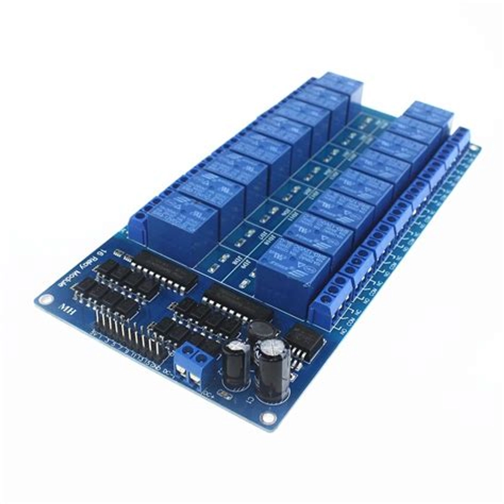 5V 16 Channel Relay Module with Light Coupling LM2576 Power Supply