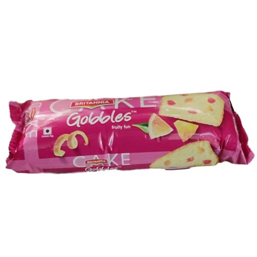 Fruity Fun Britannia Gobbles Cake, Packaging Type: Packet, Weight: 0.33g