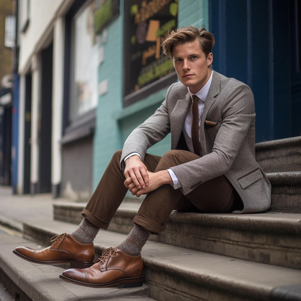 Chestnut Brown Brogues | Leather Shoes | Casual & Formal Use for Men