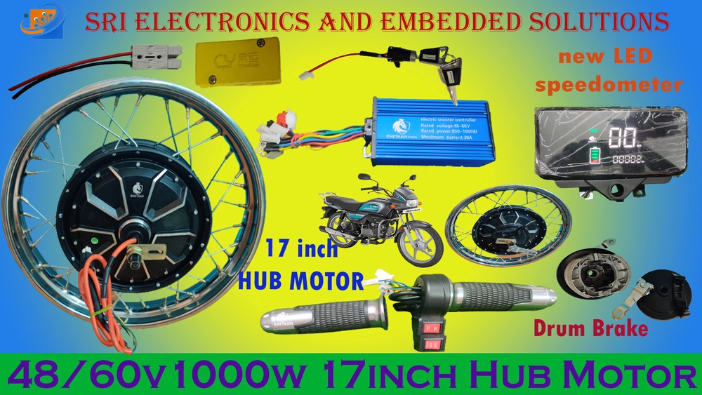 48/60V 1000W HUB MOTOR 17 INCH WITH Drum BRAKE KHETAAN