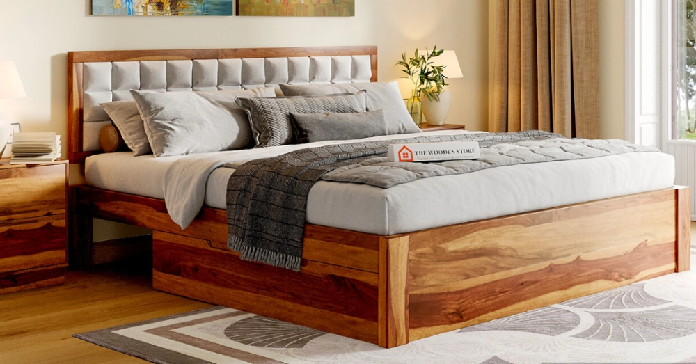 Buy Wooden Beds Online @ Upto 50% OFF | The Wooden Store