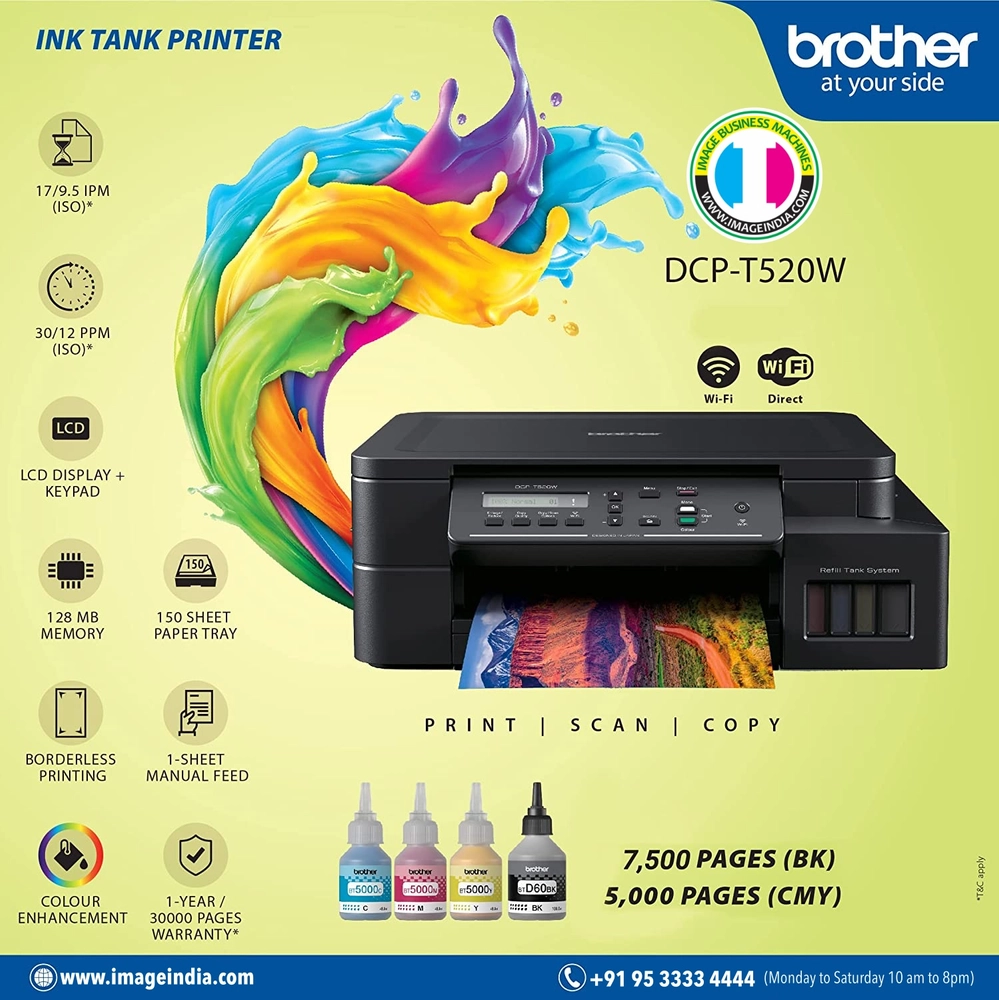 Brother DCP-T520W inkTANK MFP - IMAGE BUSINESS MACHINES