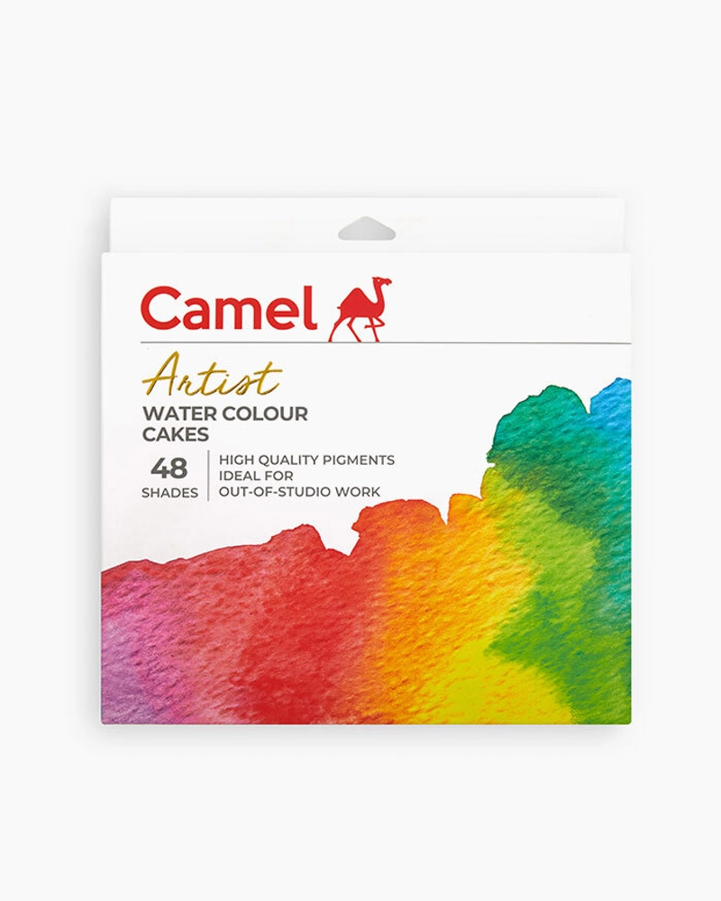 Buy original Camlin Camel Artist Watercolours Cake Set 48 shades