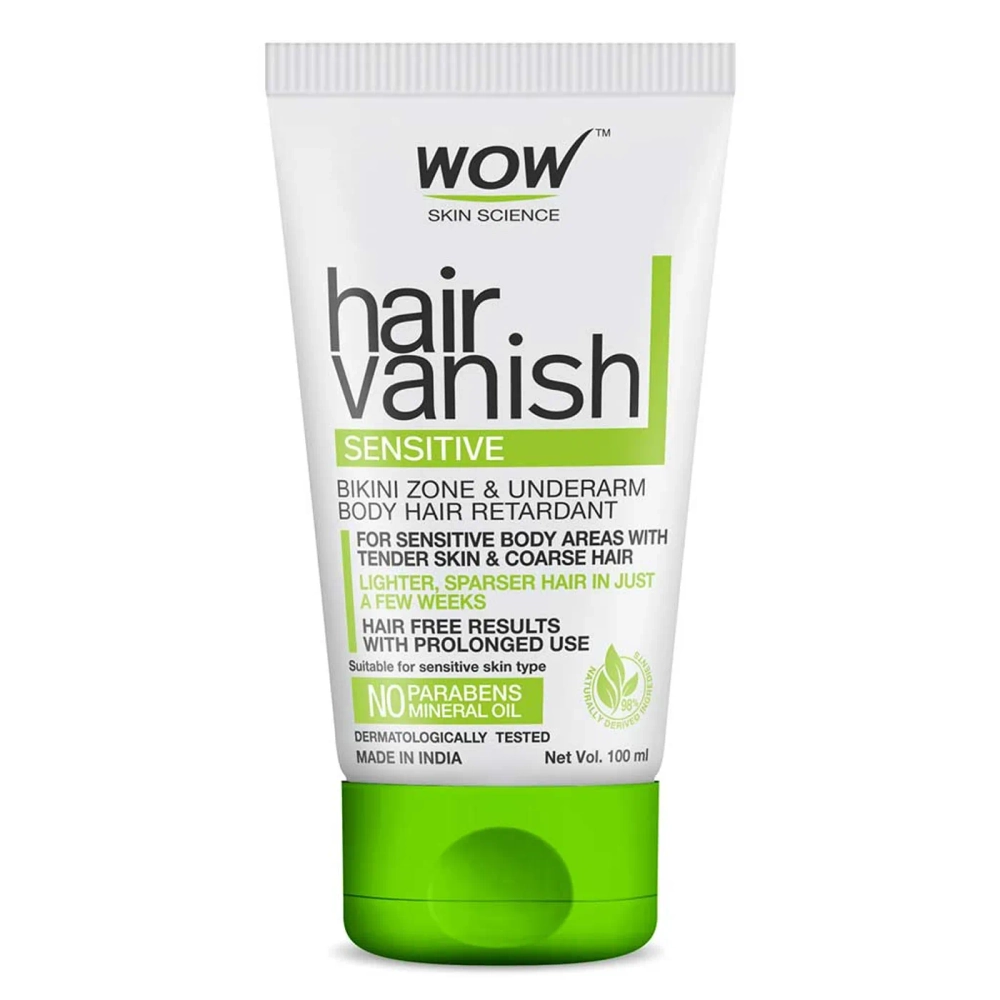 WOW SKIN SCIENCE WOW Hair Vanish Sensitive - No Parabens & Mineral Oil  (100mL) Cream - Price in India, Buy WOW SKIN SCIENCE WOW Hair Vanish  Sensitive - No Parabens & Mineral