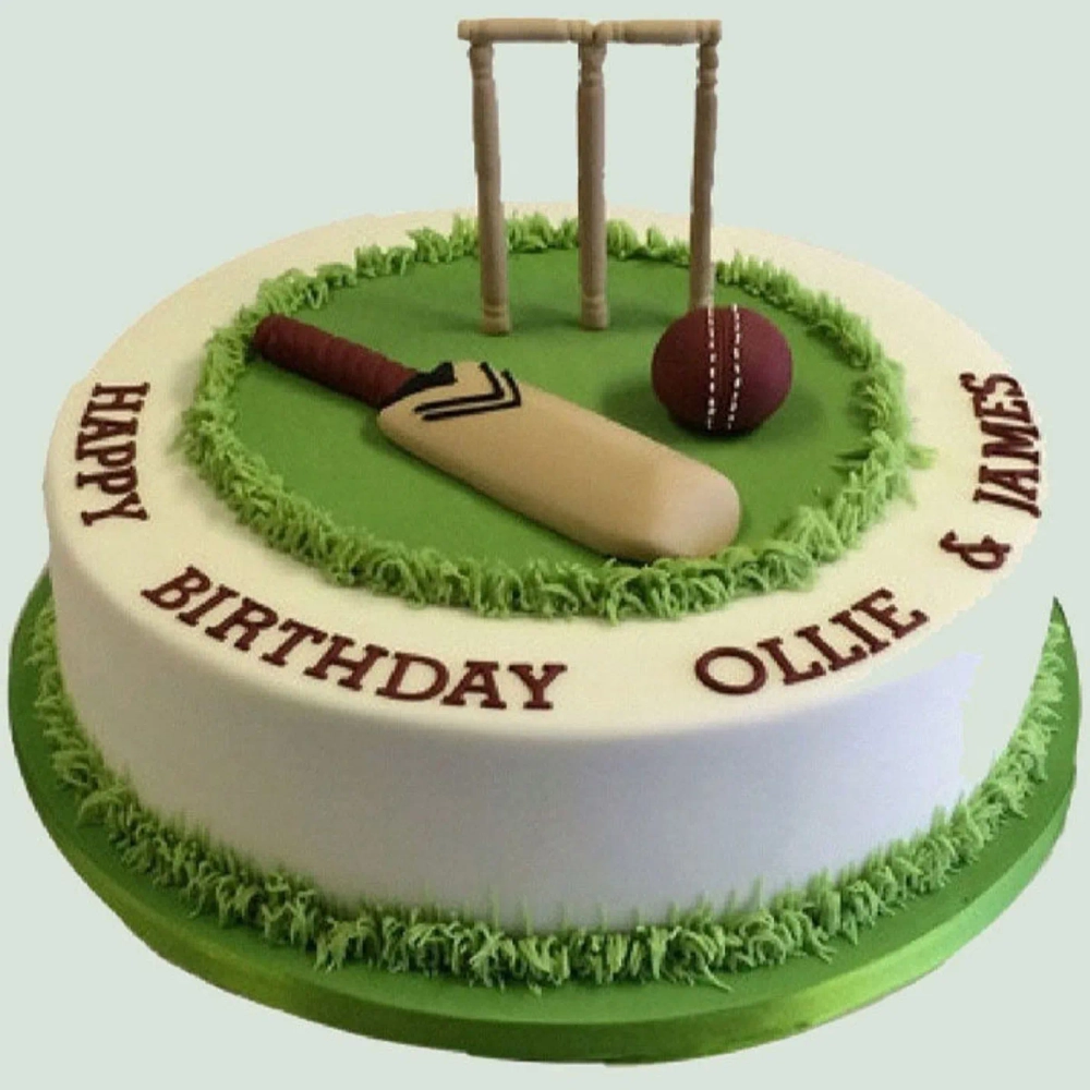 how to make cricket cake | cricket ground cake - YouTube