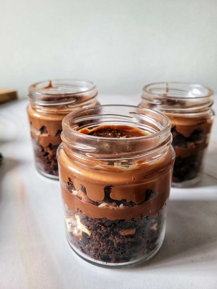 Fudgy Brownie Jar Crushed Brownie in a Jar