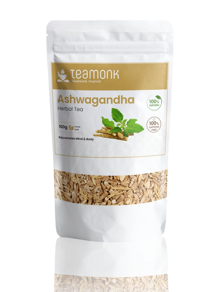Dehydrated Ashwagandha Herbal Tea Teamonk 100 Natural Teas