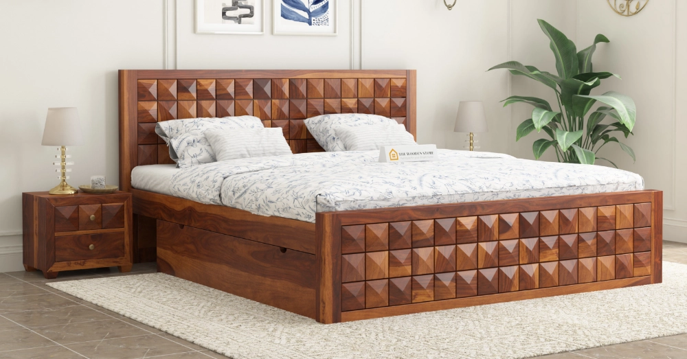Buy Wooden Beds Online Upto 50 OFF The Wooden Store