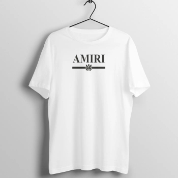 MC STAN AMIRI Polyester White Short Sleeves Printed Tshirts MC STAN AMIRI