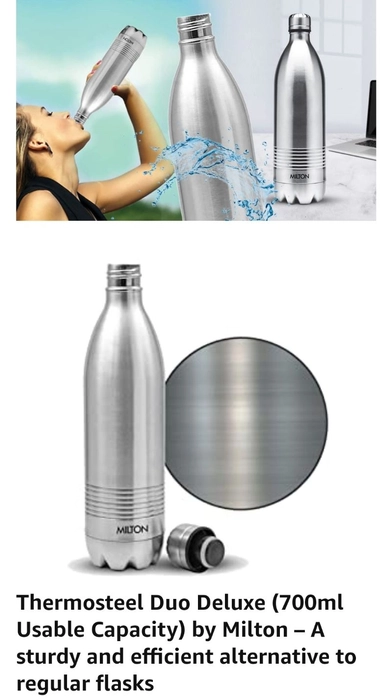 MILTON Thermosteel Duo DLX 750 Bottle 700 Ml