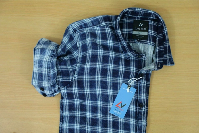 Men Louis Vento Denim Collection Shirt