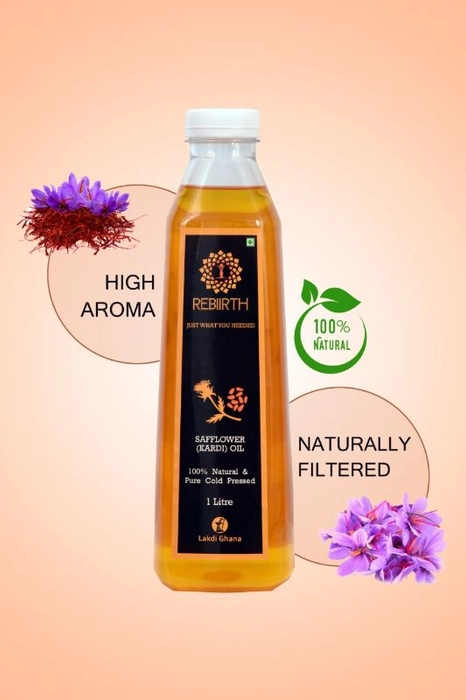 Wood Pressed Safflower Oil  Mandeshi Agro - #ChemicalFreeKitchen