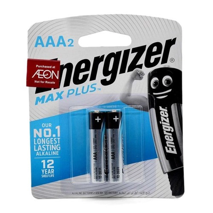 Energizer Alkaline batteries AAA/2 (Max plus), AAA2, LR03.