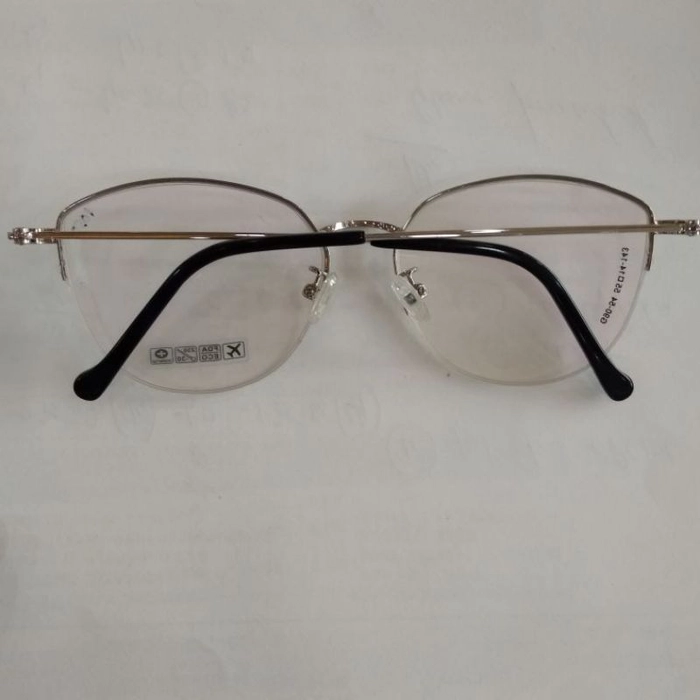 Buy Fda Metal Half Round Frame With Vision Rx Blue Cut Lenses online ...