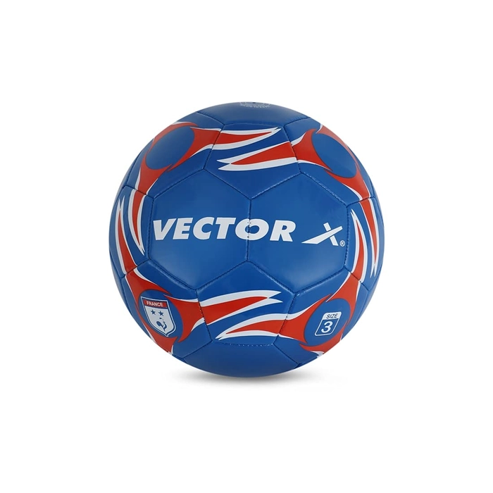 Vector X STEALTH Synthetic Thermo Bonded FIFA Quality PRO Football, Size 5  (White-Blue)