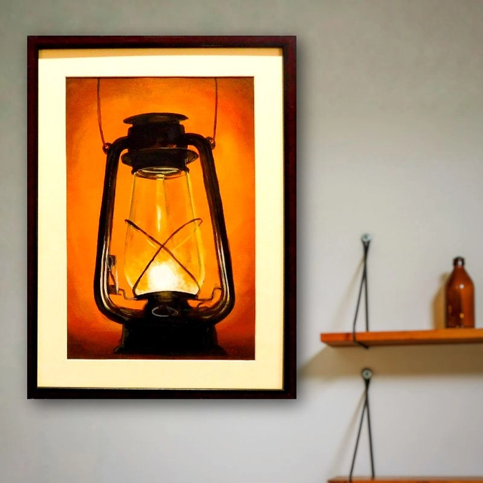 Lamp Light Beautiful Wall Painting in Nashik at best price by Suraj Art &  Engraver - Justdial