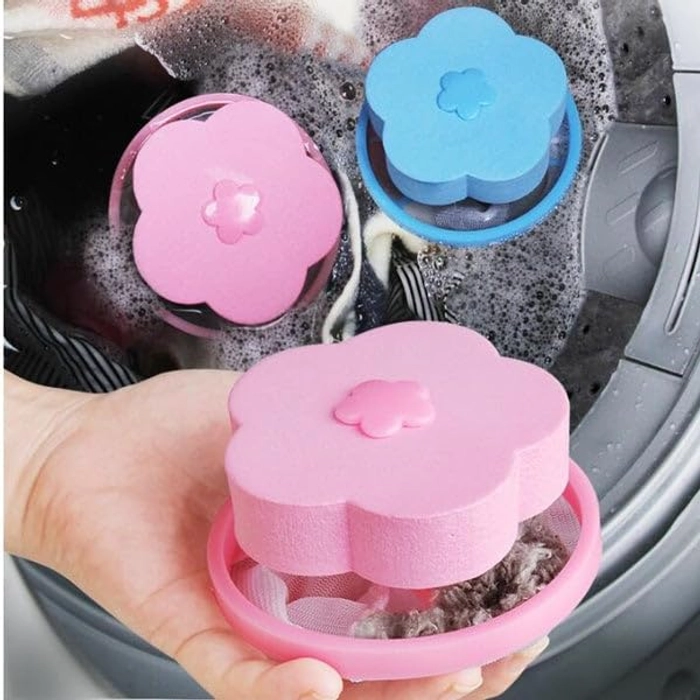 2 Pcs Reusable Washing Machine Floating Lint Mesh Bag Portable Washer Lint Catcher, Hair Filter Net Pouch, Washer Hair Catcher, Washing Machine Lint