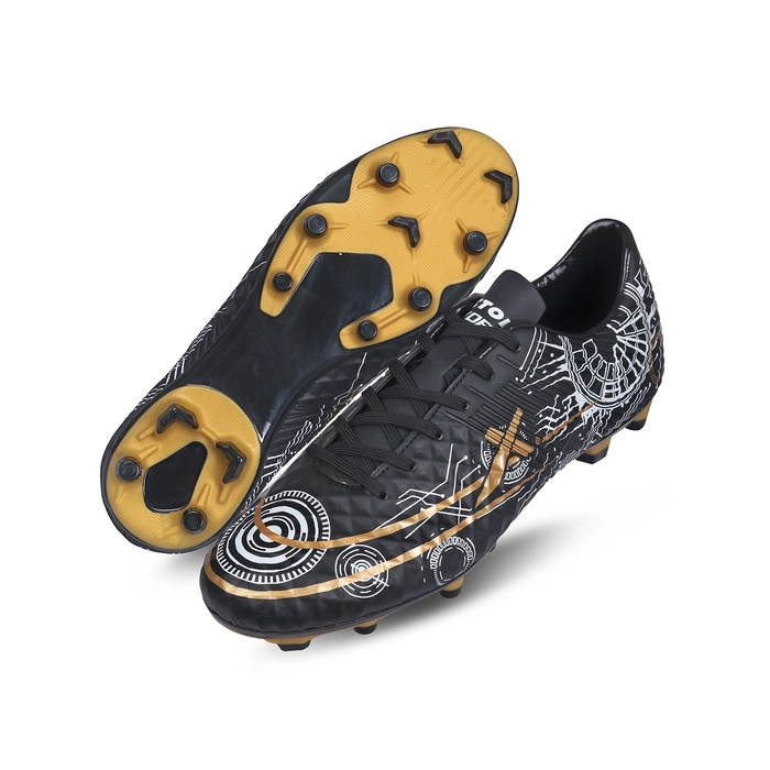 Vector X Hydra X Men s Football Shoe Studs Black Gold Vector X