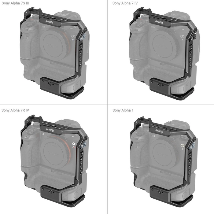 SmallRig 3594 Cage with VG-C4EM Battery Grip for Sony a7SIII / a7IV / a7RIV / a1
