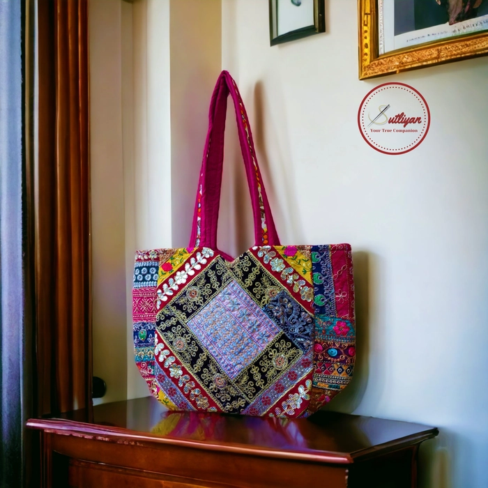 Kaleidoscope Patch Tote Bag