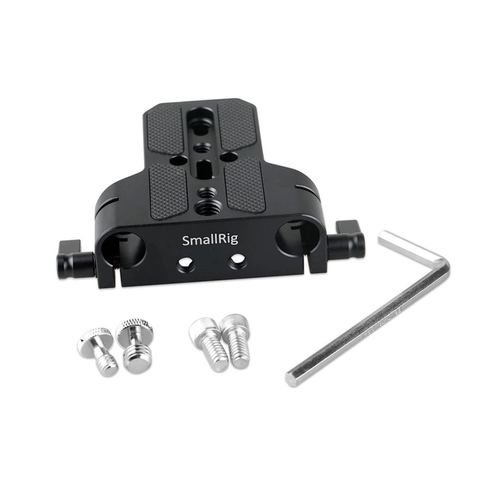 SmallRig 1674 Baseplate with Dual 15mm Rod Clamp