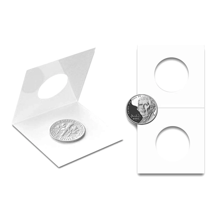 MINGT Cardboard Coin Holders Pack of 50