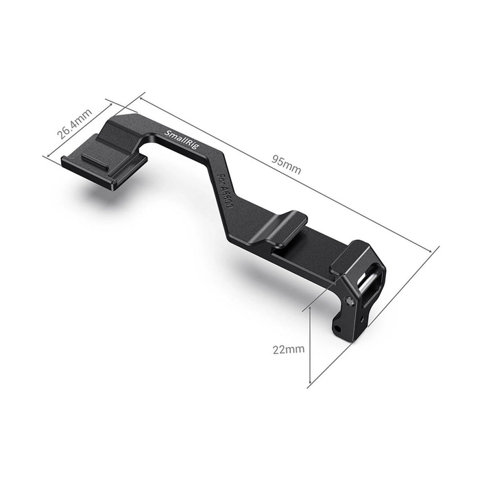 SmallRig BUC2496 Right-Side Shoe Mount Relocation Plate for Sony a6600 Mirrorless Camera