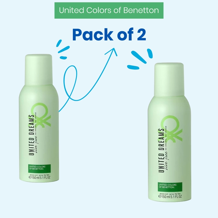 United Colors of Benetton United Dreams Live Free Deodorant Spray 150ml