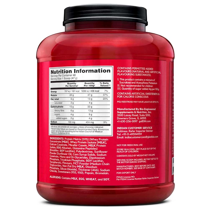 bsn syntha 6 isolate label