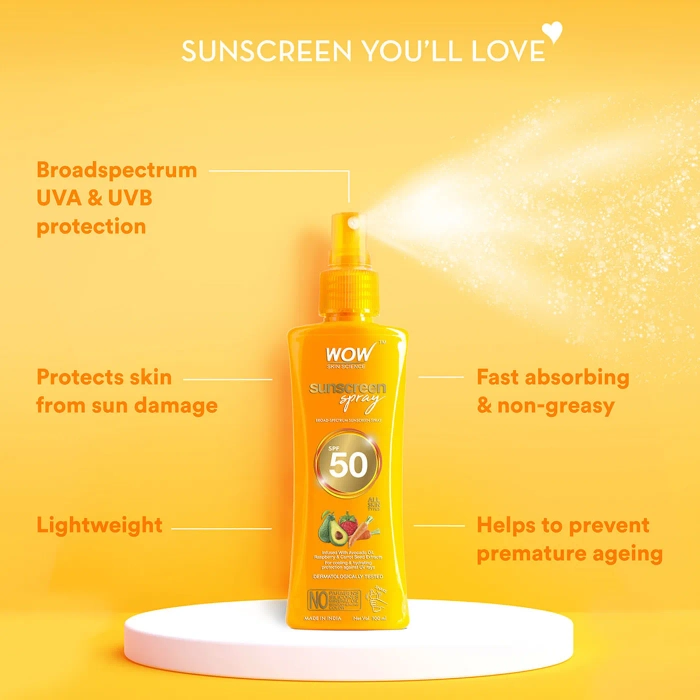 Buy Sunscreen Spray with SPF 50 Online At Best Price