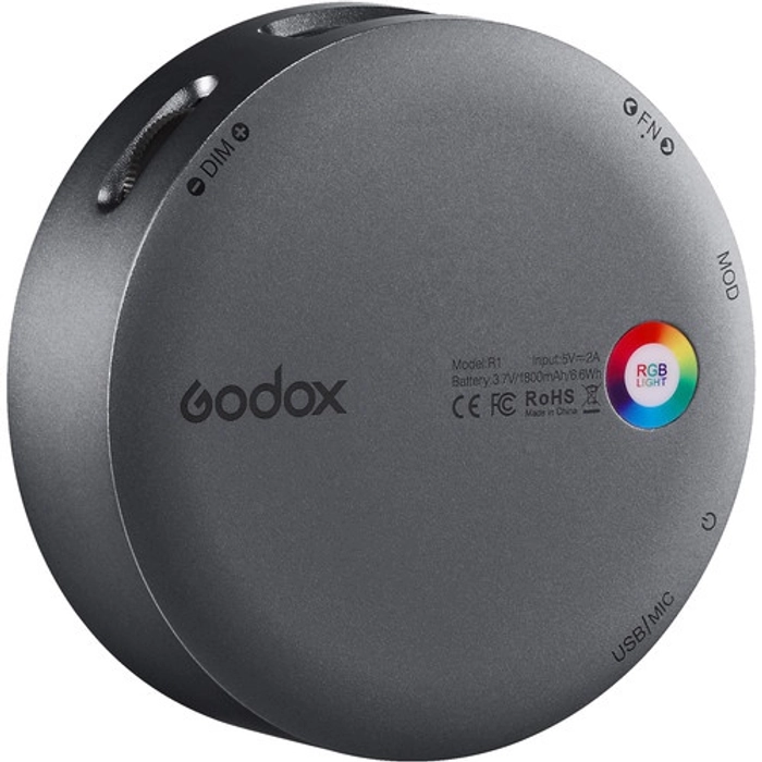 Godox R1 Round RGB Continuous Light Grey