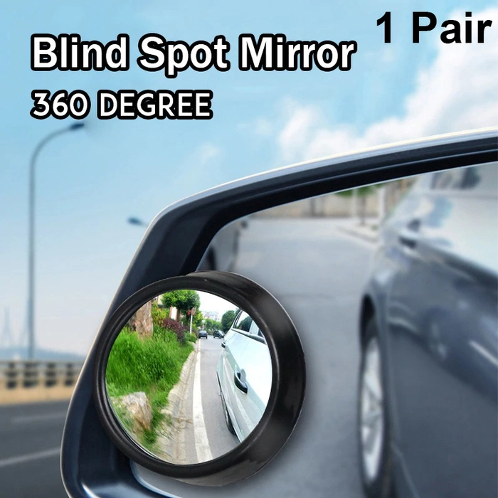 Wide Angle Round Convex Rear View 360 Degree Rotatable Reversing Lens Parking Assist Dead Zone Side Park Assistance Universal Blind Spot Mirror