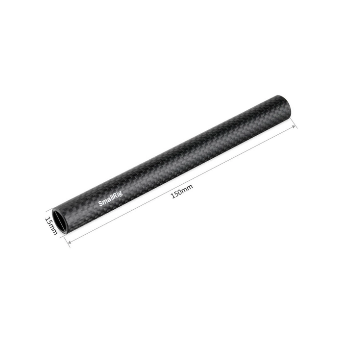 SmallRig 1872 15mm Carbon Fiber Rod - 15cm / 6" (2pcs)