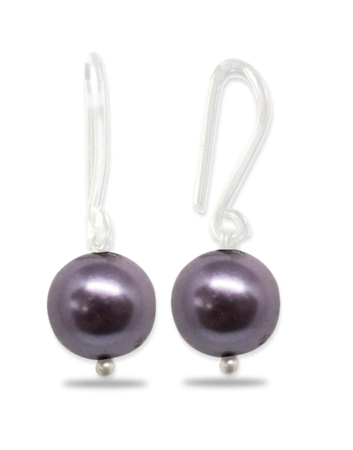 Buy Online Purple colour Drop Design Hanging Earrings for Girls and Women   One Stop Fashion