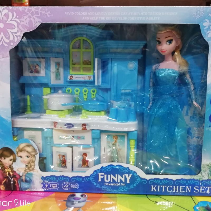 Barbie frozen best sale kitchen set