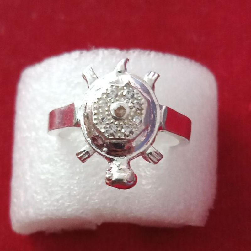 Silver kachua ring on sale price