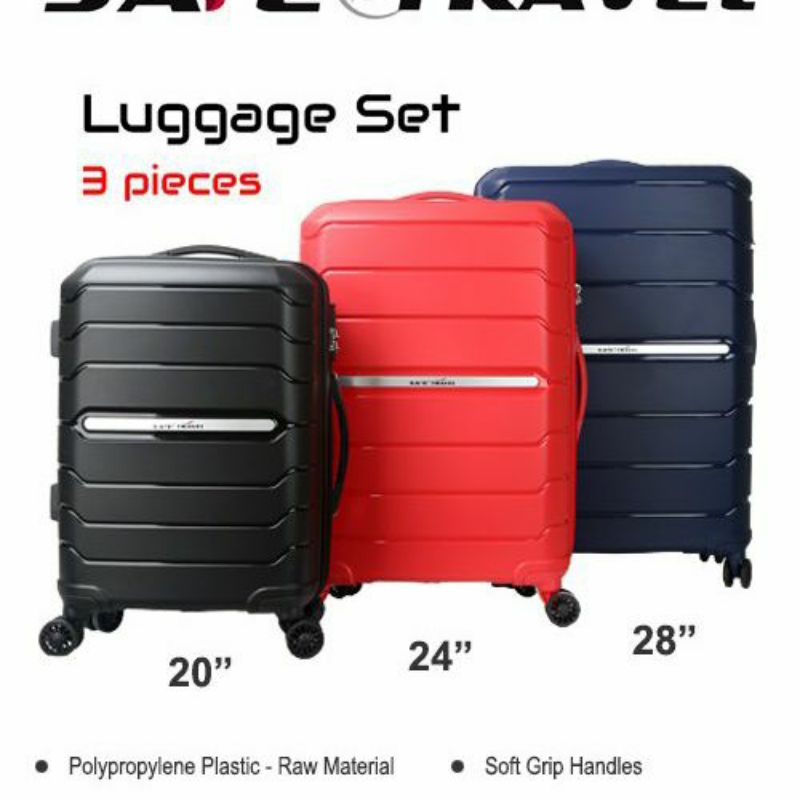 Safetravel luggage set 3 pieces sale