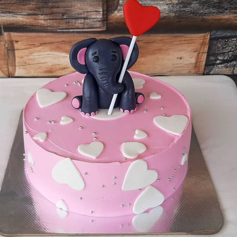 Elephant Baby Shower Elephant Cake Decoration Twin Birthday Cake Mash  Decoration | eBay