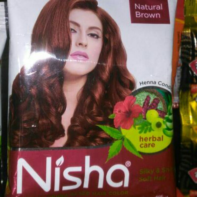 Nisha 5 min Quick Hair Color Henna Based Herbal Protection 10 gm (Pack of  10) , Natural Black - Price in India, Buy Nisha 5 min Quick Hair Color Henna  Based Herbal