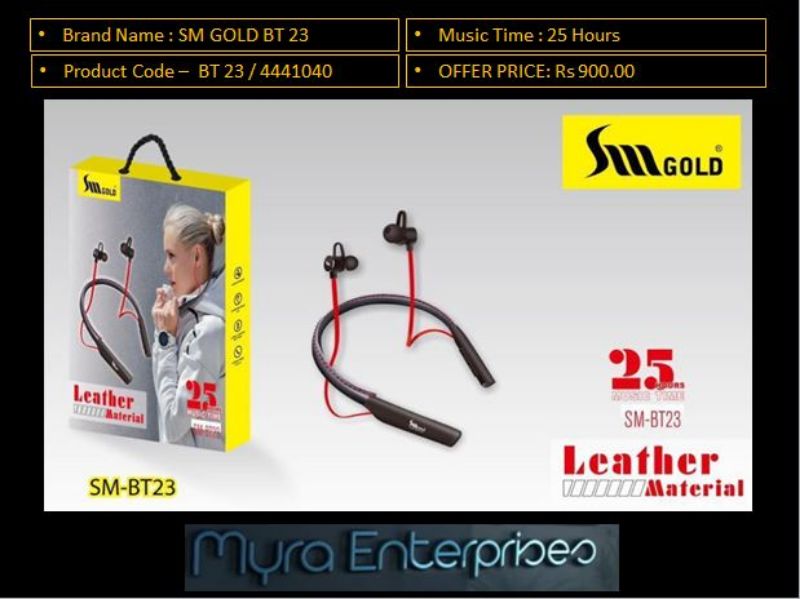 Sm gold bluetooth online headset price