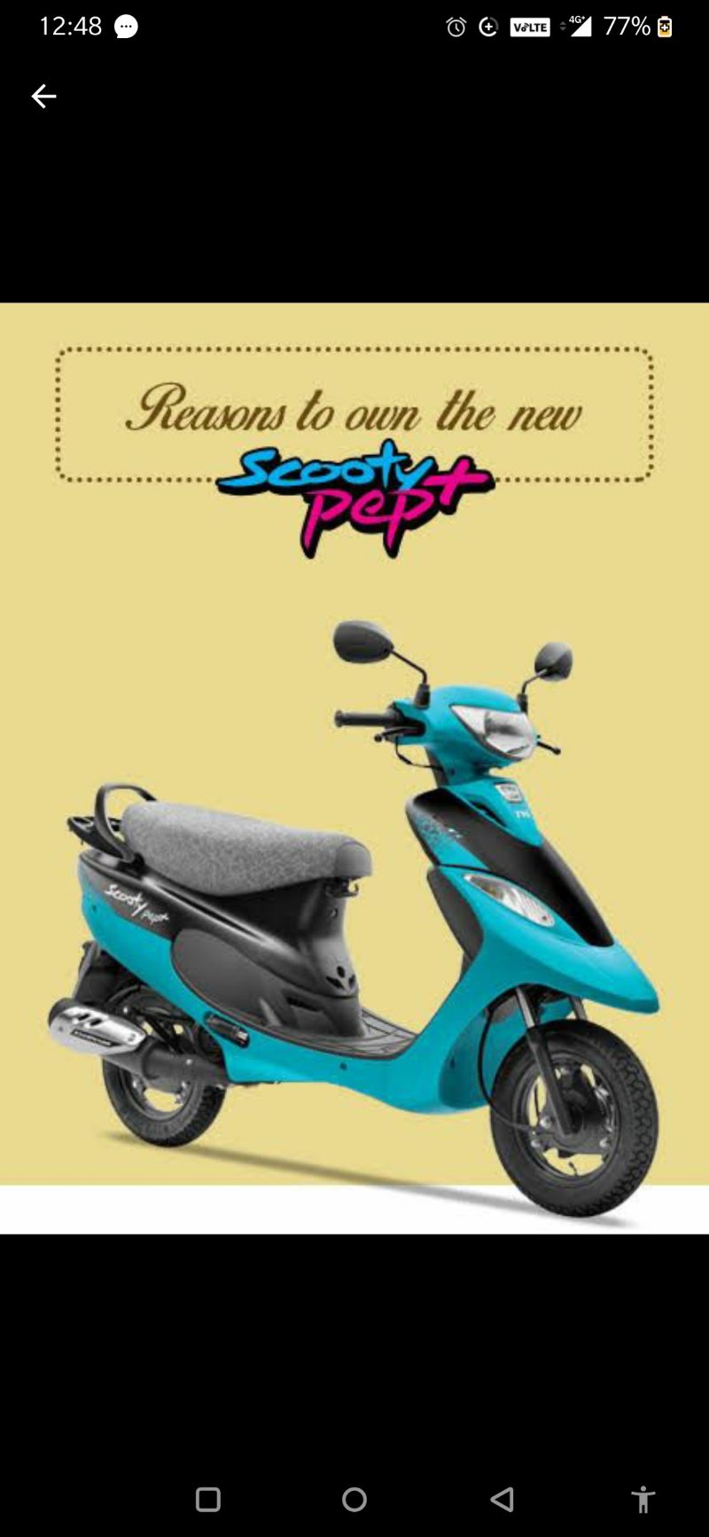 Tvs Motor Scooty Pep Plus Price And Mileage Yellow Scooty Pep TVS