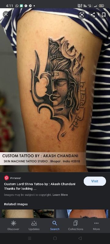 shiva tattoo with trishul. skincraft tattoo studio. | Shiva tattoo, Tattoos,  Skin craft