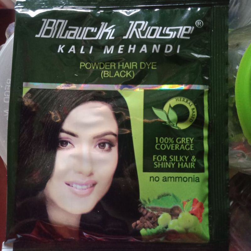 Black Rose Kali Mehandi (Black Hair Dye Henna Powder)