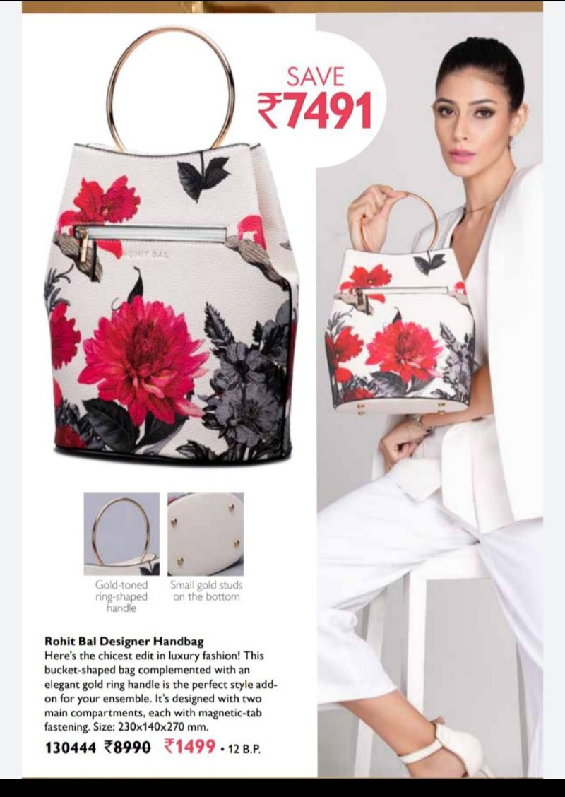 Buy Pink Malti Handbag by Designer THE GARNISH COMPANY Online at Ogaan.com