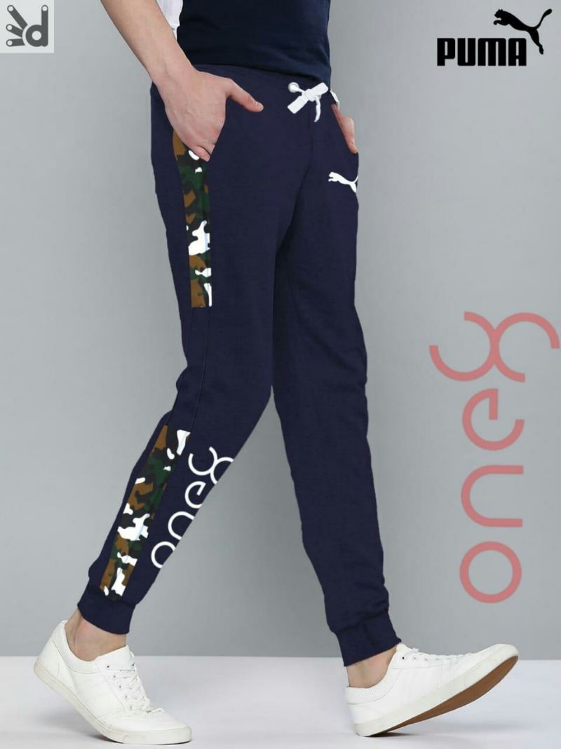 Buy One8 X PUMA Virat Kohli Men Brand Logo Print & Side Taping  Colourblocked Slim Fit Joggers - Track Pants for Men 23088332 | Myntra