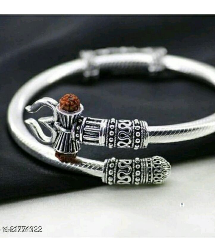 925 sterling silver handmade gorgeous customized lord shiva bangle bracelet,  excellent trident trishul with coral unisex jewelry nssk14 | TRIBAL  ORNAMENTS