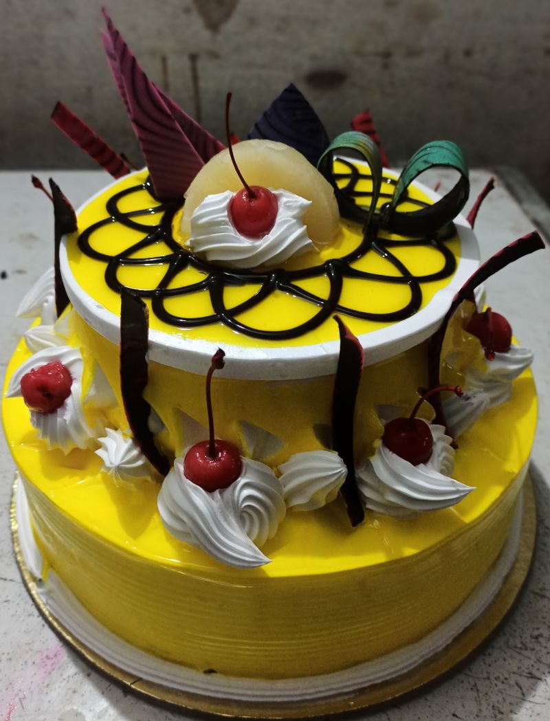 Women's Birthday Cake with Flower Tiers - refined celebration